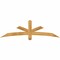 Ekena Millwork Alberta Rough Sawn Timber Gable Bracket, Western Red Cedar, 72"W x 21"H x 2"D x 4"F, 7/12 Pitch GBW072X21X0204ALB00RWR - alternate 1